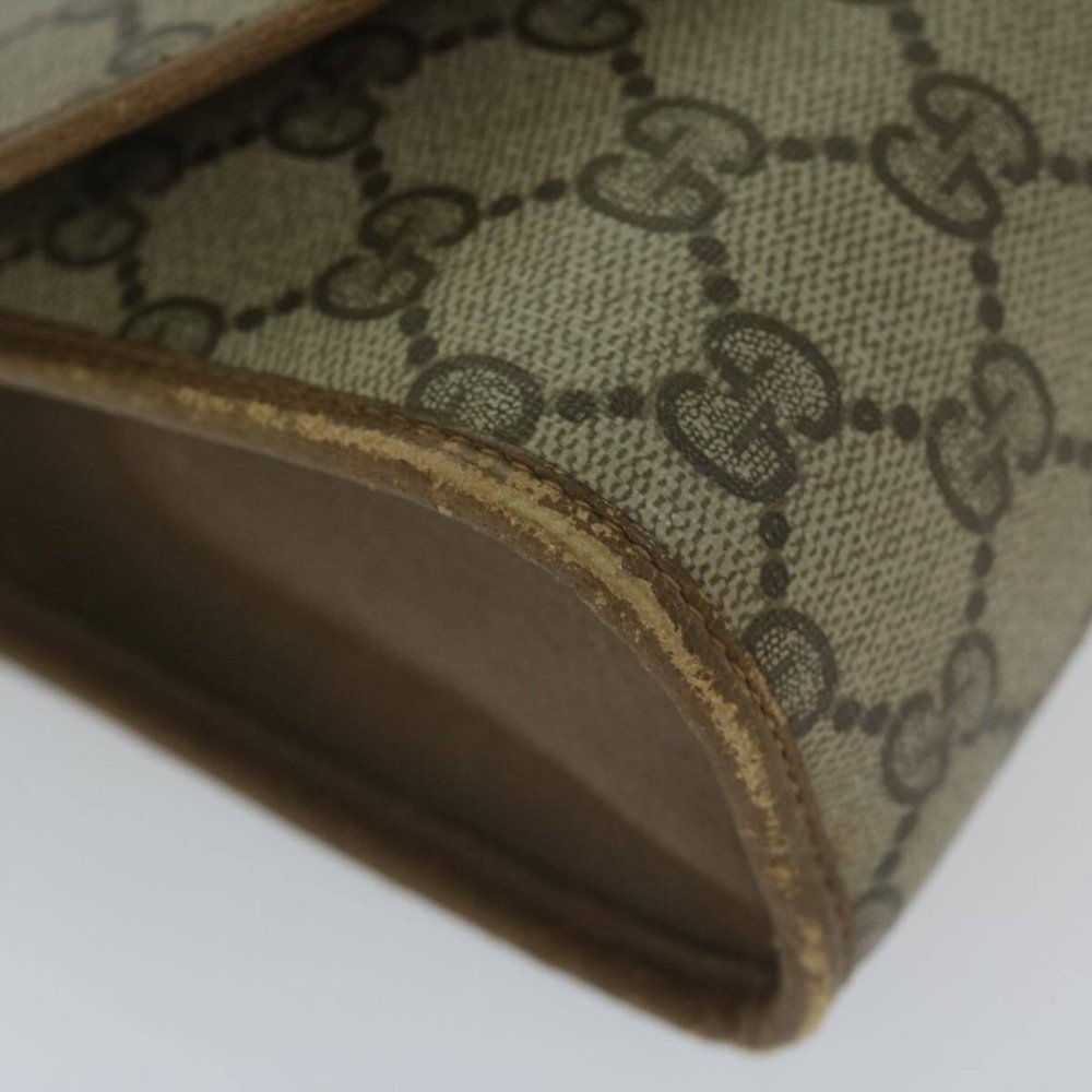 GUCCI GG Supreme Web Sherry Line Clutch Bag Beige Red 89 01 030 Auth - Picture 6 of 16